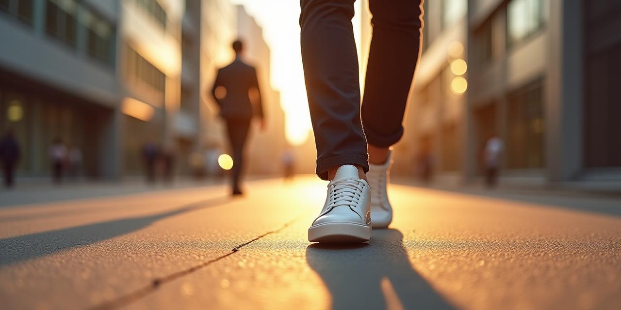 City life with premium sneakers